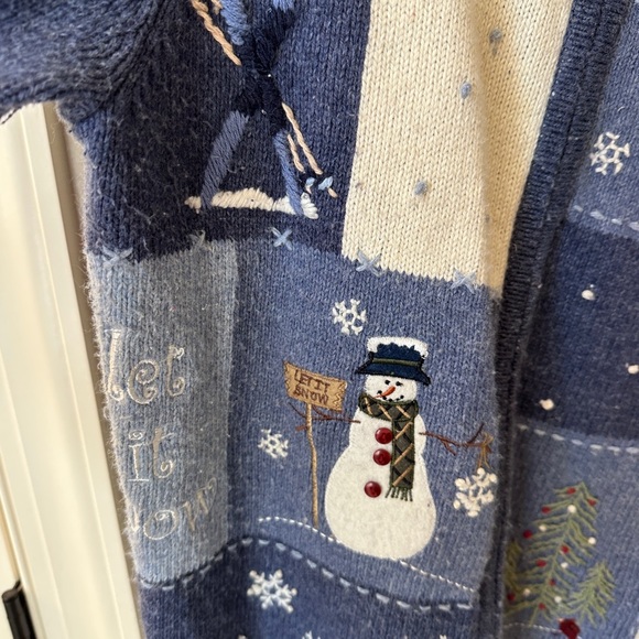 Croft & Barrow Christmas Sweater with zipper - Picture 6 of 8